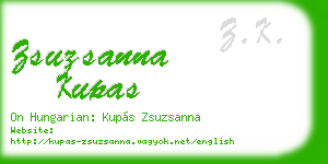 zsuzsanna kupas business card